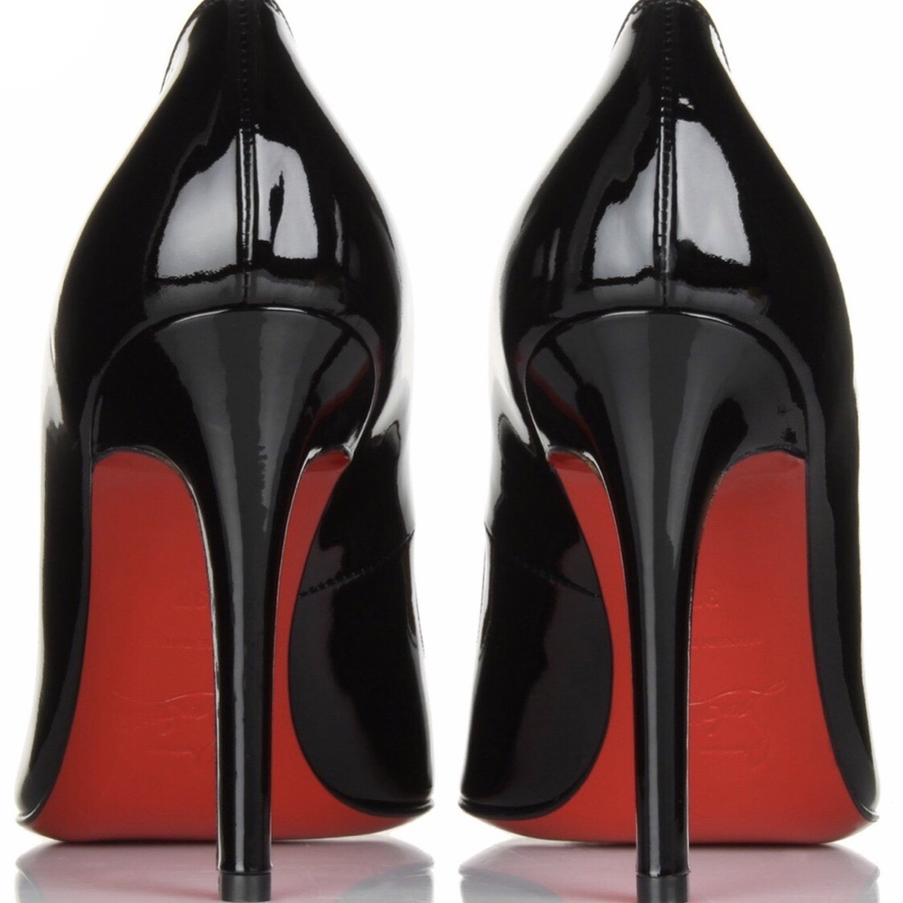 Louboutin Mumbai Black Paten Leather Classic Pump